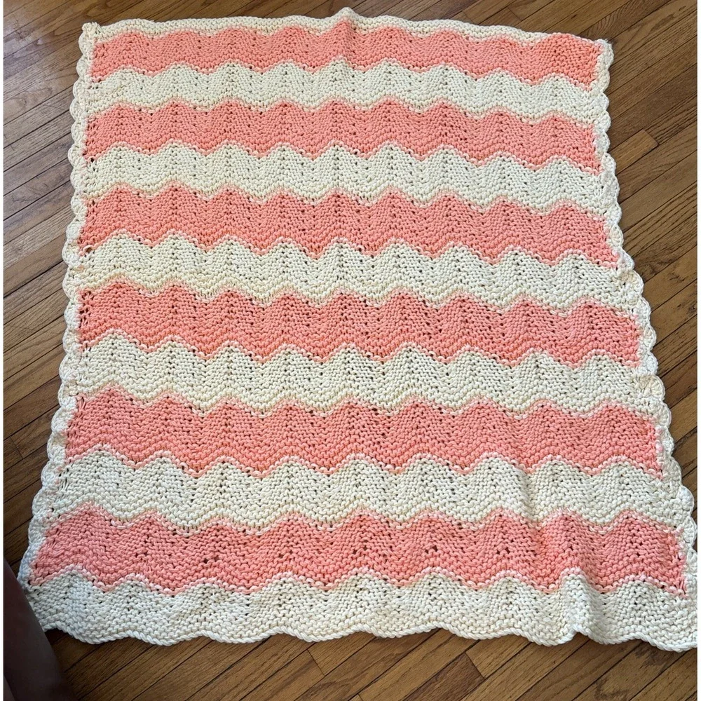 Handmade‎ Crochet Afghan Small Blanket Throw Lap Blanket 43 x 50